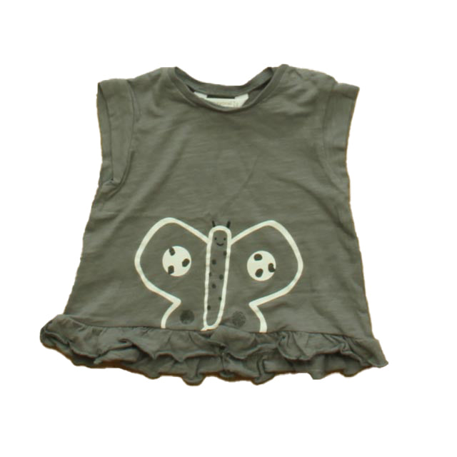 Mayoral Girls Gray T-Shirt Size: 12 Months Gray