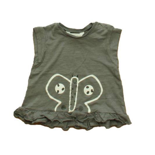 Mayoral Girls Gray T-Shirt Size: 12 Months Gray