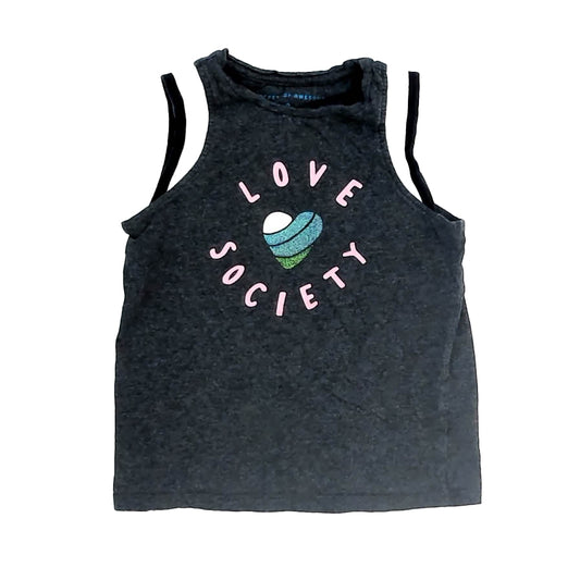 Rockets of Awesome Girls Gray Tank Top Size: 8 Years Gray