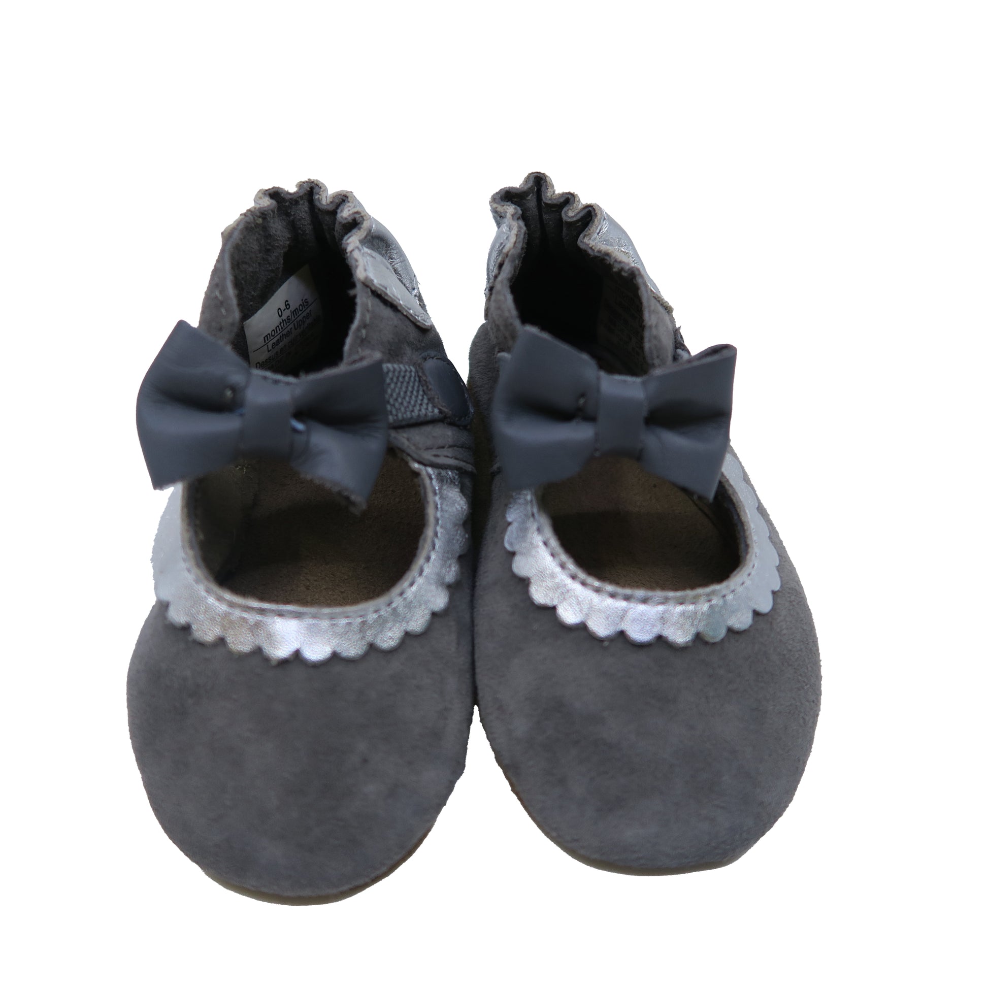 Unknown Brand Girls Gray Shoes Size: 0-6 Months Gray