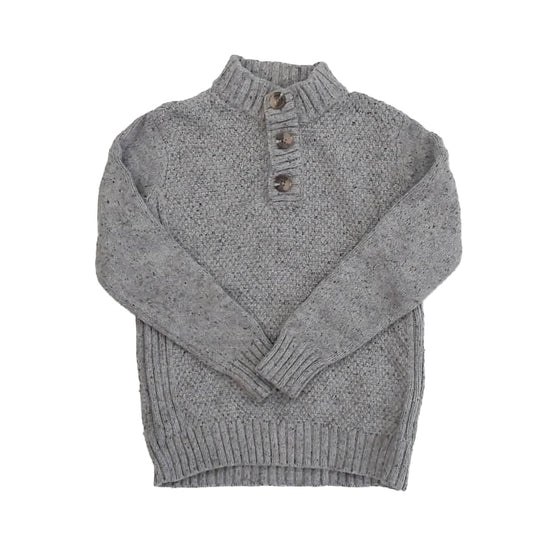 Cat & Jack Boys Gray Sweater Size: 6-7 Years Gray