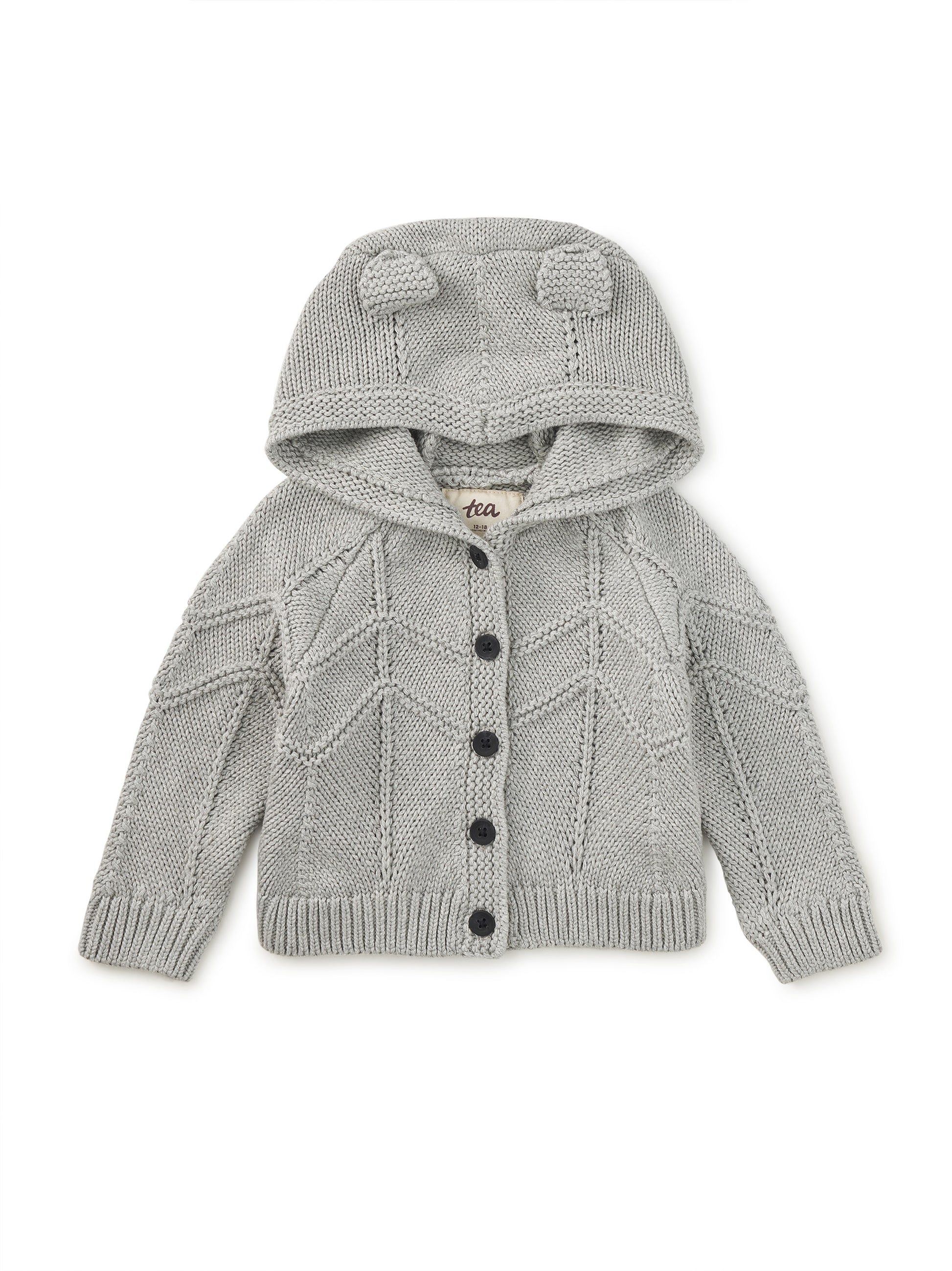 Tea Collection Boys Gray Hoodie Size: 6-9 Months Gray