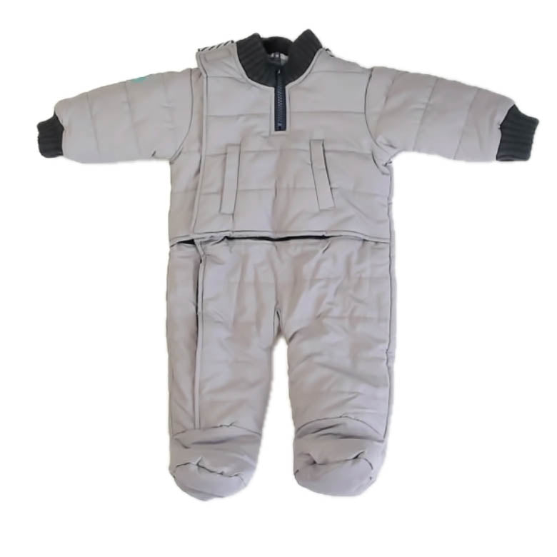 Buckle Me Boys Gray Snowsuit Size: 3-6 Months Gray