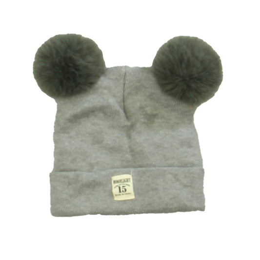 Unknown Brand Boys Gray Winter Hat Size: 6-12 Months