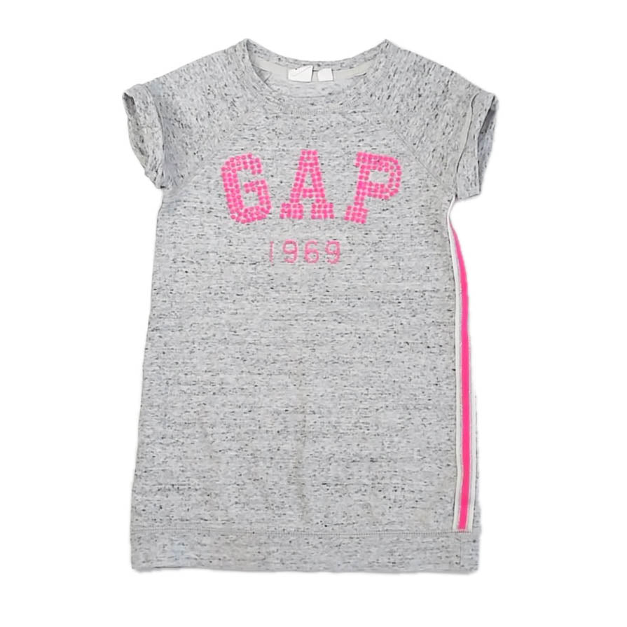 Gap Girls Gray Dress Size: 6-7 Years Gray