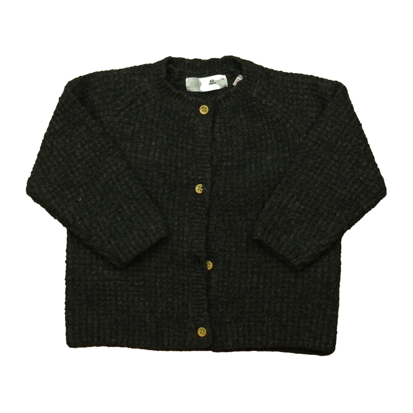 Zara Boys Gray Cardigan Size: 6-9 Months