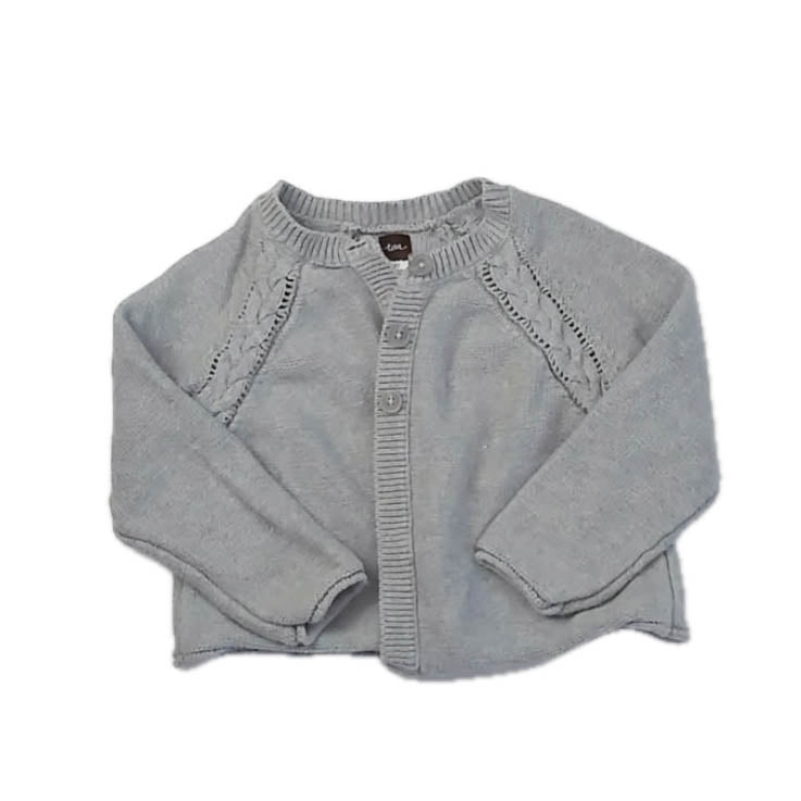 Tea Collection Girls Gray Cardigan Size: 2-3T Gray