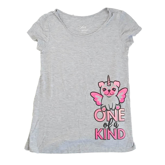 Justice Girls Gray T-Shirt Size: 12 Years Gray
