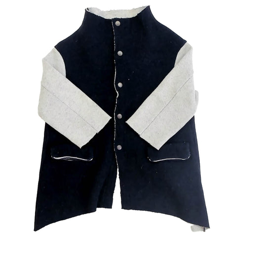 Cucu di Alessandra Saccani Boys Navy | Gray Cardigan Size: 4T Navy | Gray