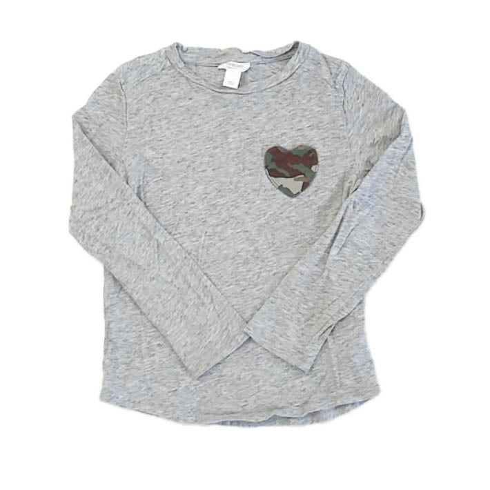 Crewcuts Girls Gray Long Sleeve T-Shirt Size: 4-5T Gray