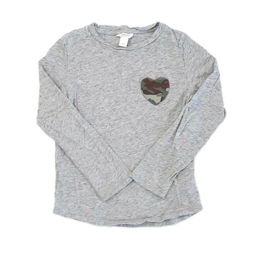 Crewcuts Girls Gray Long Sleeve T-Shirt Size: 4-5T Gray