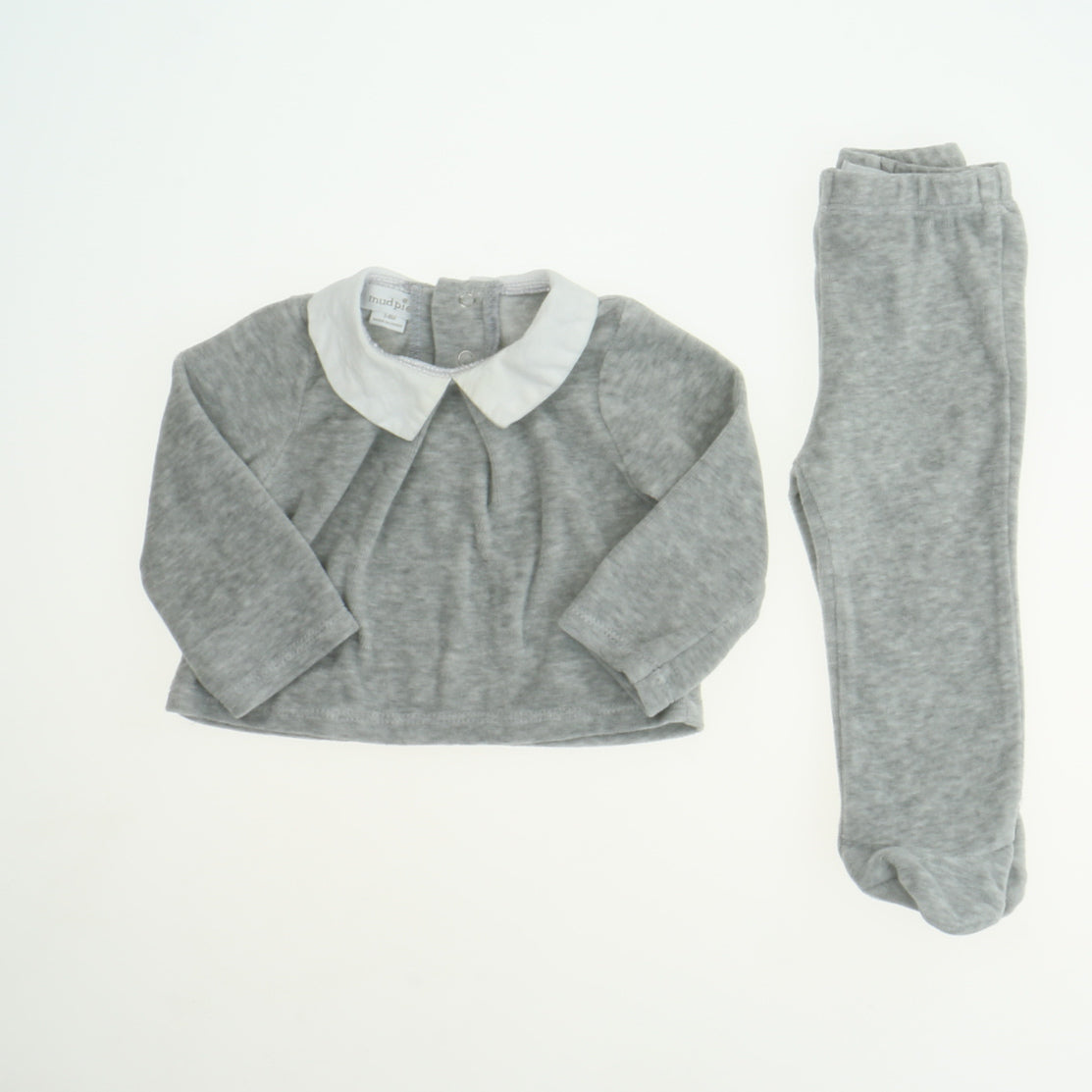 Mudpie Girls Gray Apparel Sets Size: 3-6 Months Gray