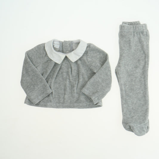 Mudpie Girls Gray Apparel Sets Size: 3-6 Months Gray