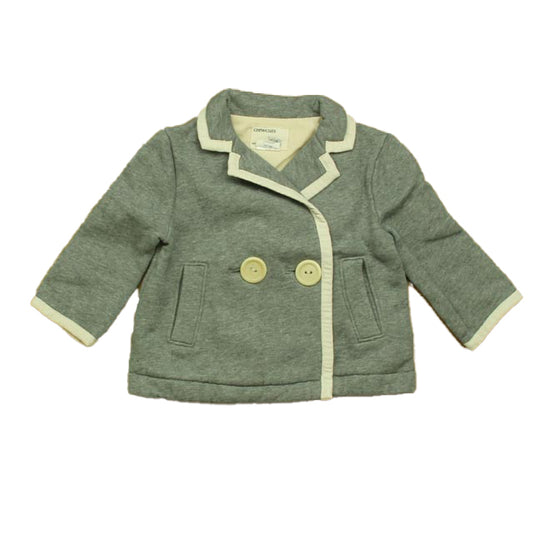 Crewcuts Girls Gray Jacket Size: 2T