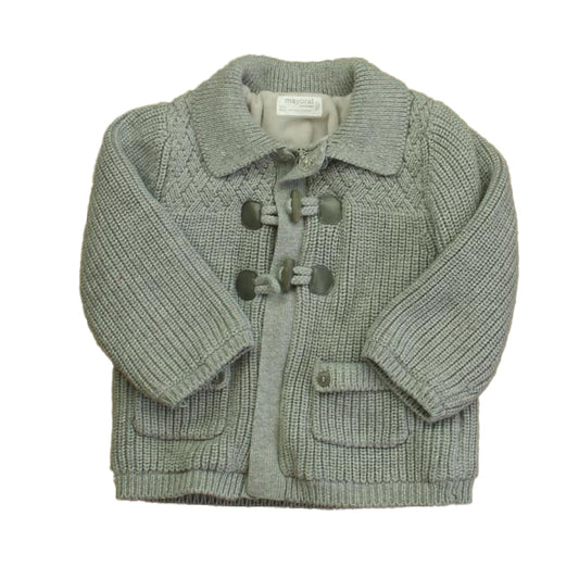 Mayoral Boys Gray Cardigan Size: 12 Months