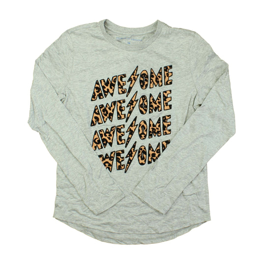 Rockets Of Awesome Girls Gray T-Shirt Size: 14 Years Gray