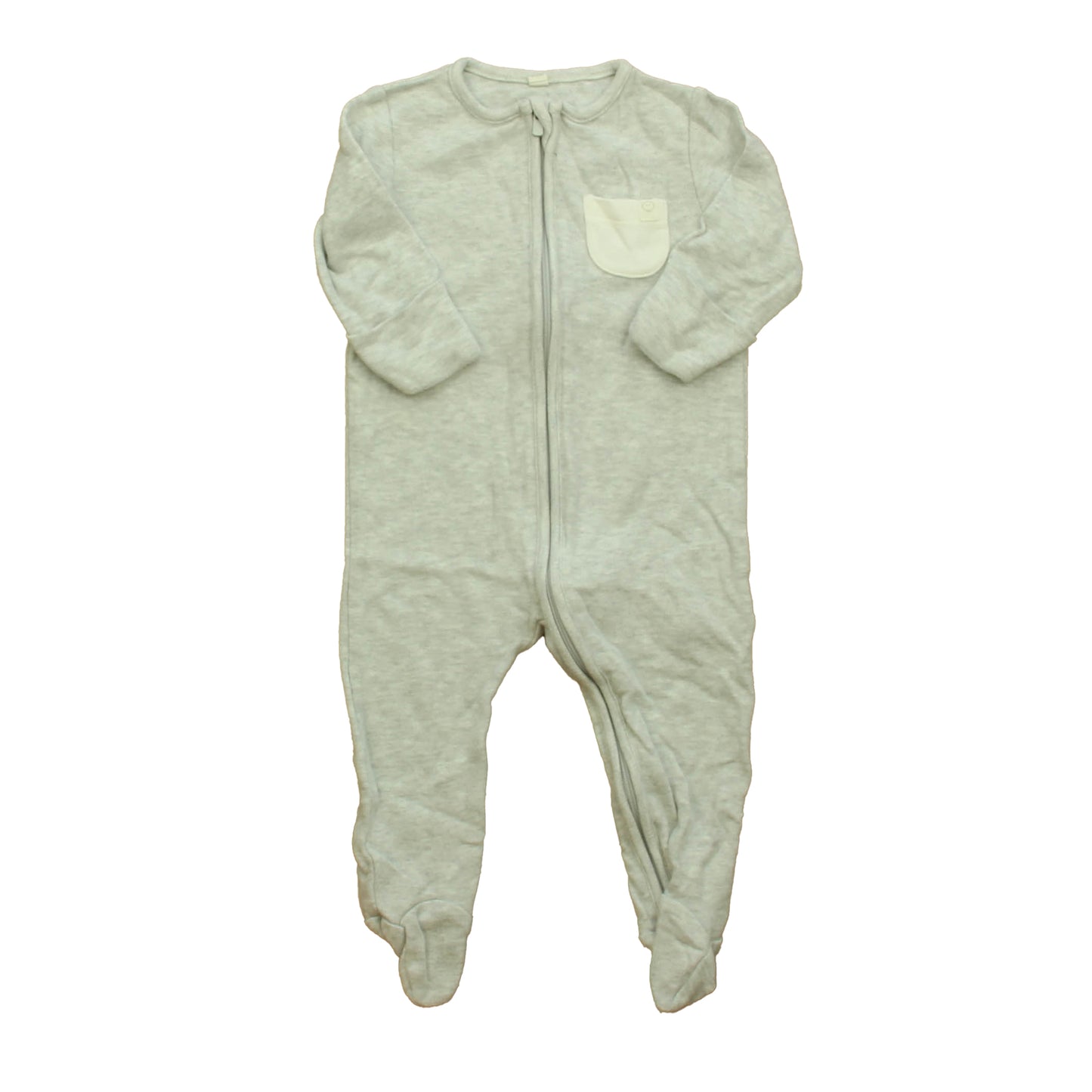 Mori Unisex Gray 1-piece footed Pajamas Size: 3-6 Months Gray