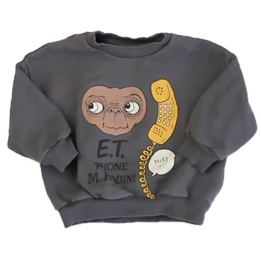 ET Boys Gray Sweatshirt Size: 12-18 Months Gray