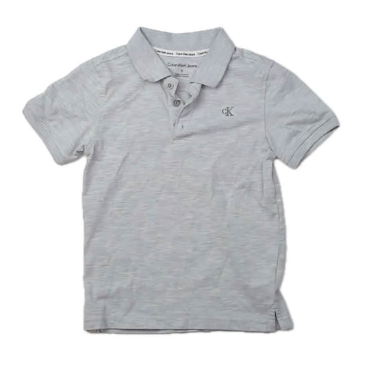 Calvin Klein Boys Gray Polo Shirt Size: 5T Gray