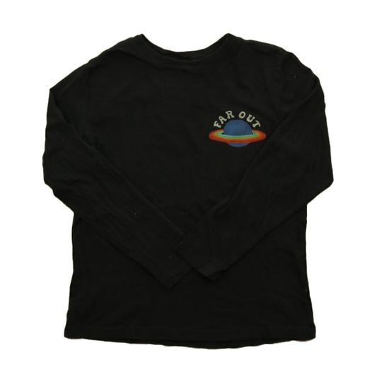 Hanna Andersson Boys Gray Long Sleeve T-Shirt Size: 8 Years