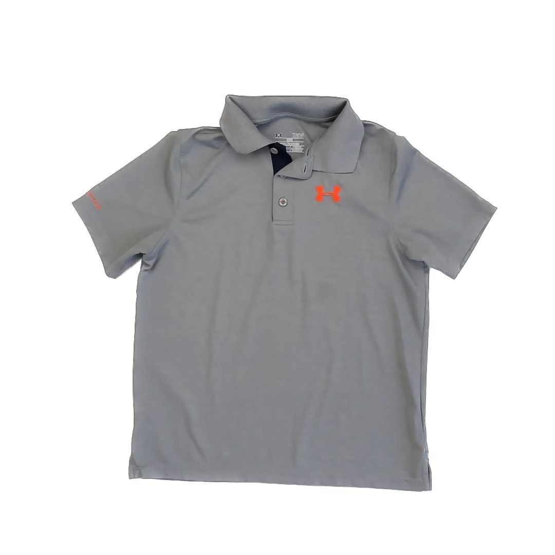 Under Armour Boys Gray Polo Shirt Size: YLG (14-16 Years) Gray