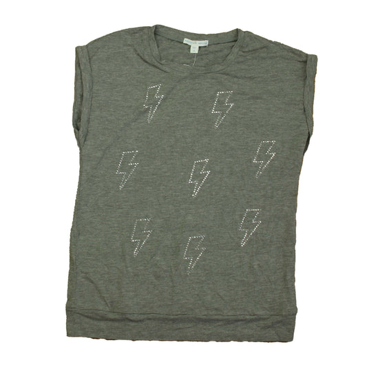 Rockets Of Awesome Girls Gray Short Sleeve Shirt Size: 14 Years