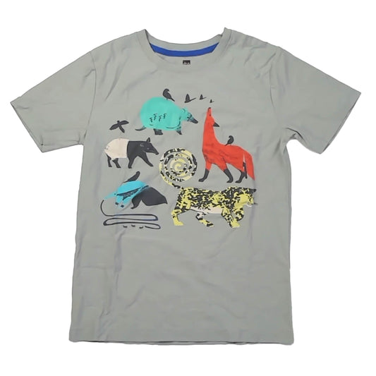 Tea Collection Boys Green Animals T-Shirt Size: 12 Years Green Animals