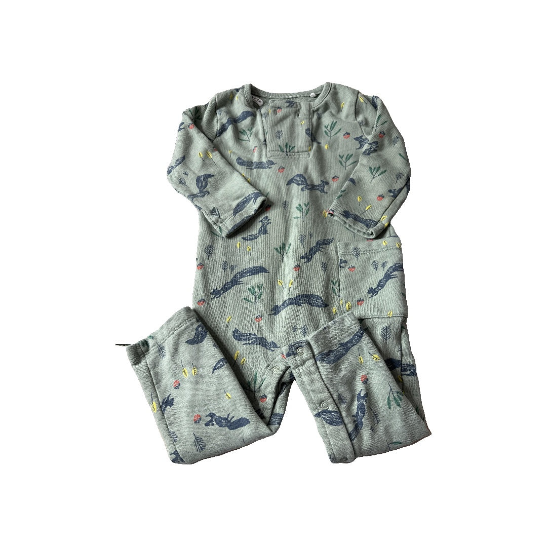 Oliver & Rain Unisex green | animals Long Sleeve Outfit Size: 18 months green | animals
