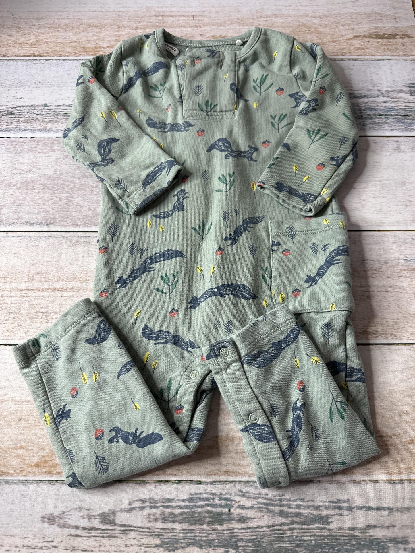 Oliver & Rain Unisex green | animals Long Sleeve Outfit Size: 18 months green | animals