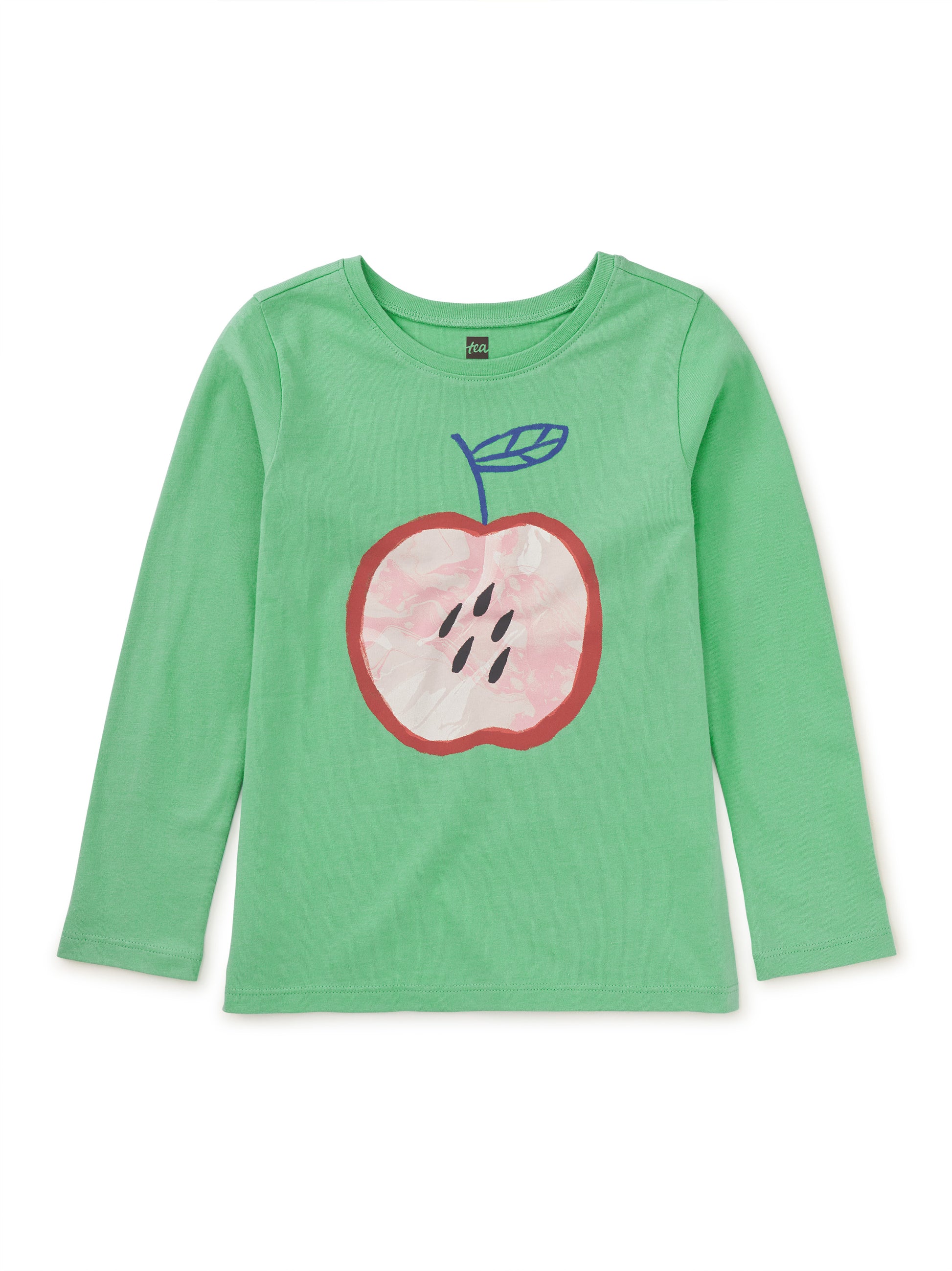 Tea Collection Girls Green Apple T-Shirt Size: 16 Years Green Apple