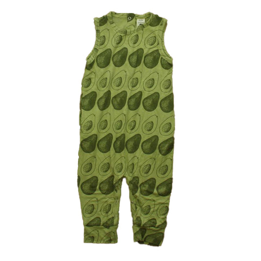 Kate Quinn Organics Boys Green Avocados Romper Size: 12-18 Months