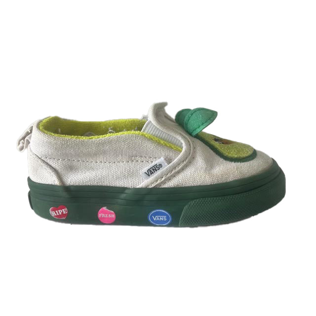 Vans Boys Green Avocados Sneakers Size: 5.5 Toddler