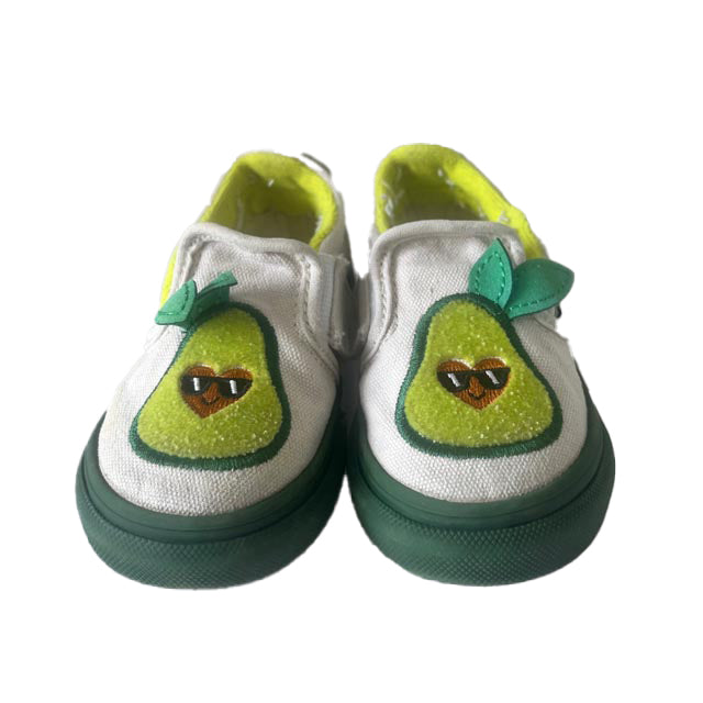 Vans Boys Green Avocados Sneakers Size: 5.5 Toddler