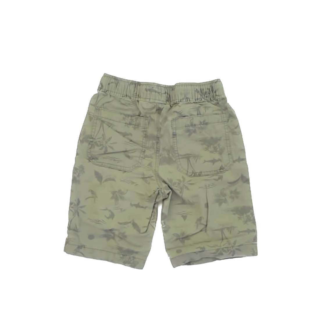 Children's Place Boys Green Beach Shorts Size: 8 Green Beach