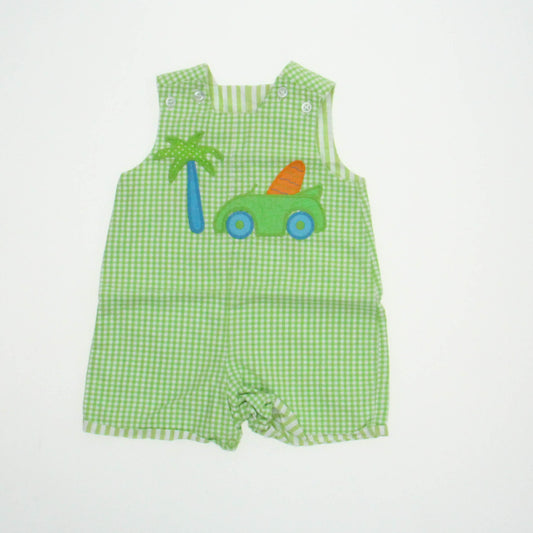 The Bailey Boys Boys Green | Beach Romper Size: 6-12 Months* Green | Beach