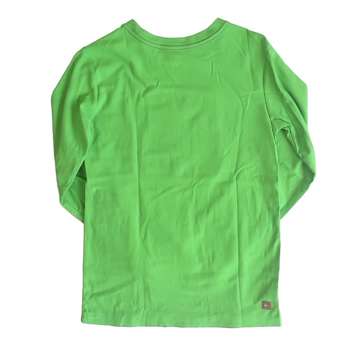 Tea Collection Boys Green Bear Long Sleeve T-Shirt Size: 10 Years Green Bear
