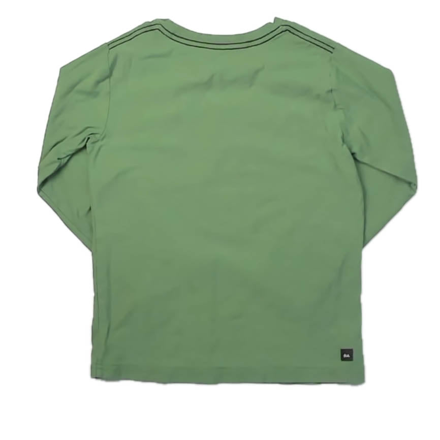 Tea Collection Boys Green Bear Long Sleeve T-Shirt Size: 8 Years Green Bear