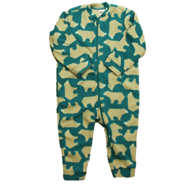 Tea Boys Green Bears Long Sleeve Outfit Size: 9-12 Months