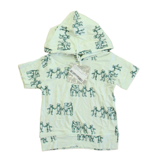 Kate Quinn Organics Boys Green Bears Short Sleeve Shirt Size: 12-18 Months