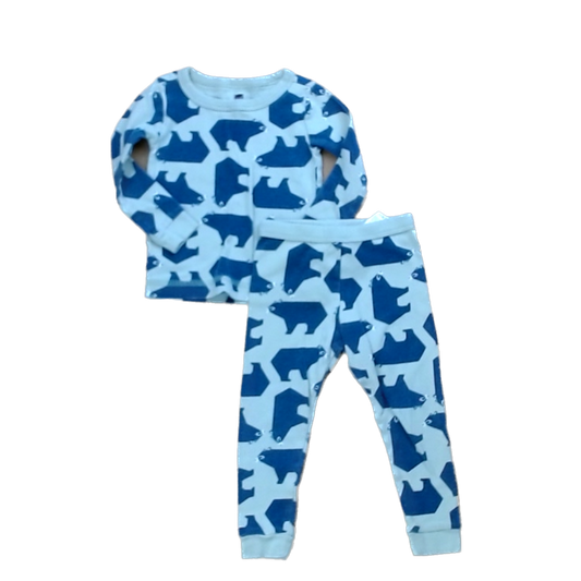 Tea Collection Unisex Green Bears 2-piece Pajamas Size: 12-18 Months Green Bears