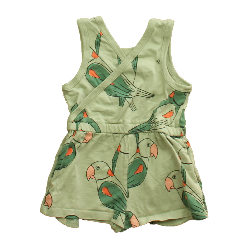 Tea Girls Green Bird Romper Size: 2T Green Bird
