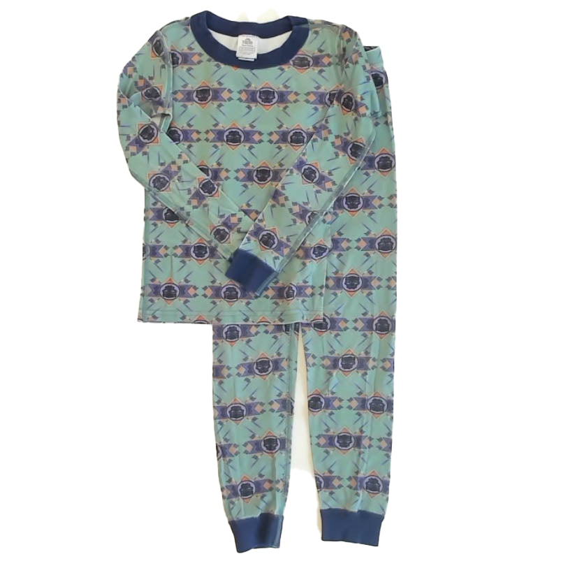 Hanna Andersson Boys Green Black Panther 1-piece Non-footed Pajamas Size: 6-7 Years Green Black Panther