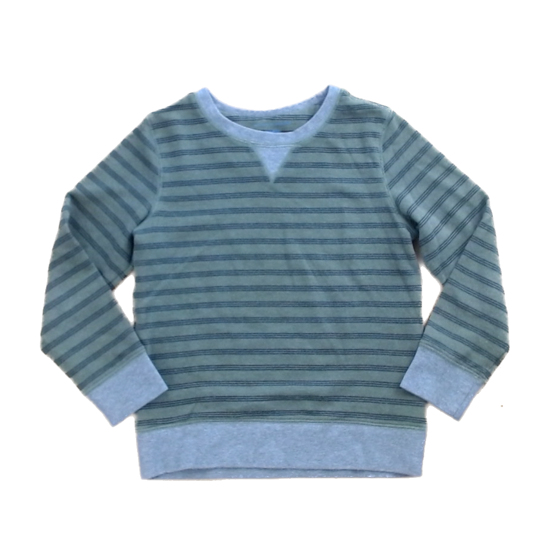 Rockets Of Awesome Boys Green | Black Thin Lines | Gray Rim Sweater Size: 10 - 12 Years Green | Black Thin Lines | Gray Rim
