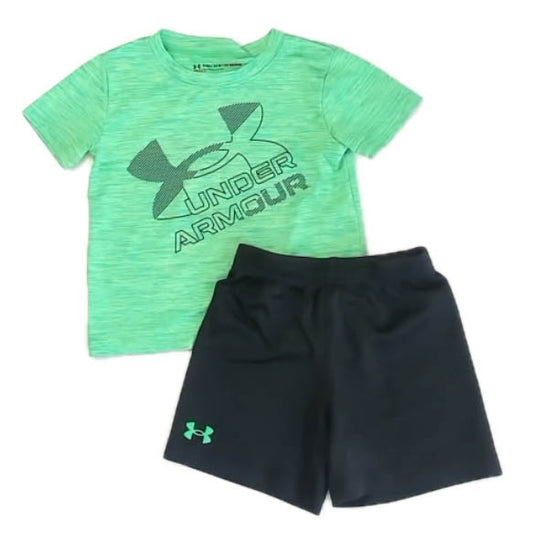 Under Armour Boys Green | Black Apparel Sets Size: 24 Months Green | Black