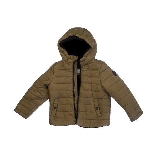 Michael Kors Boys Green | Black Winter Coat Size: 4T Green | Black