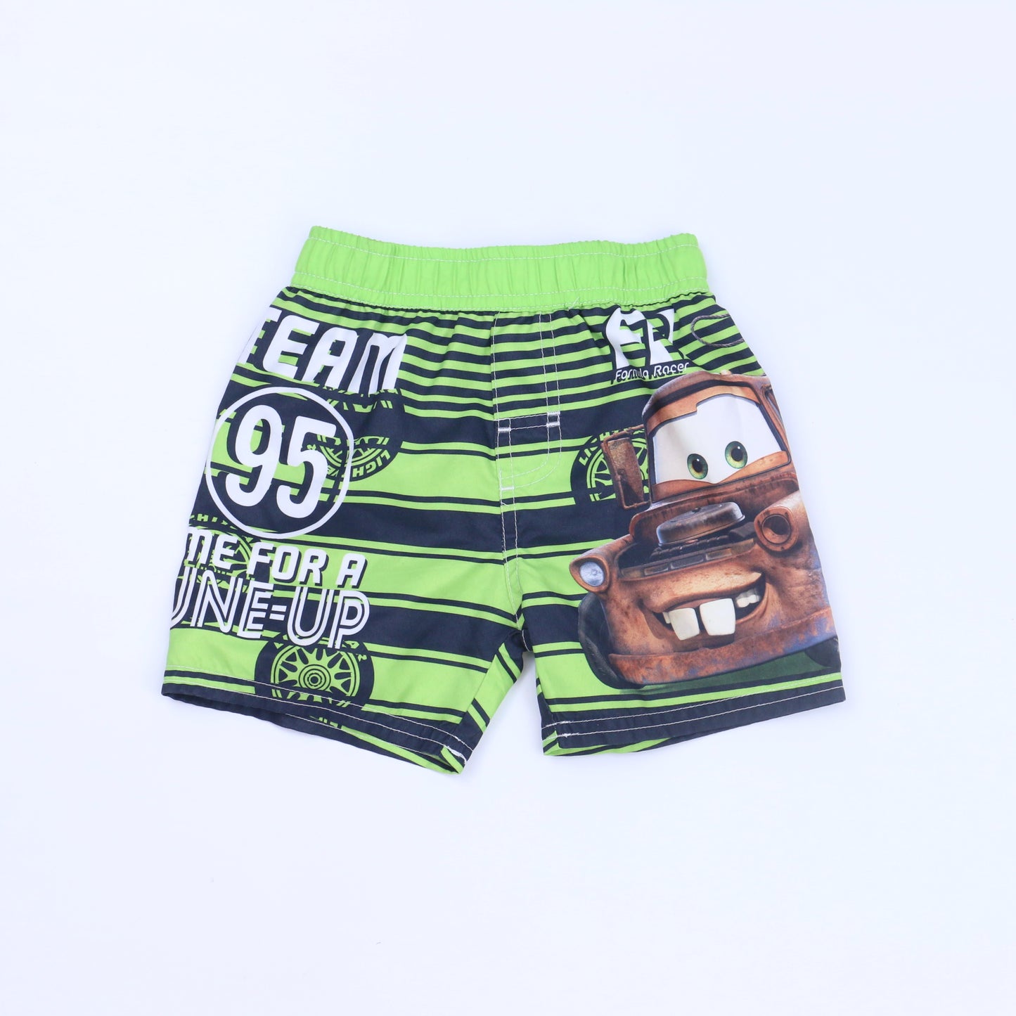 Cars Boys Green | Black Trunks Size: 12 Months