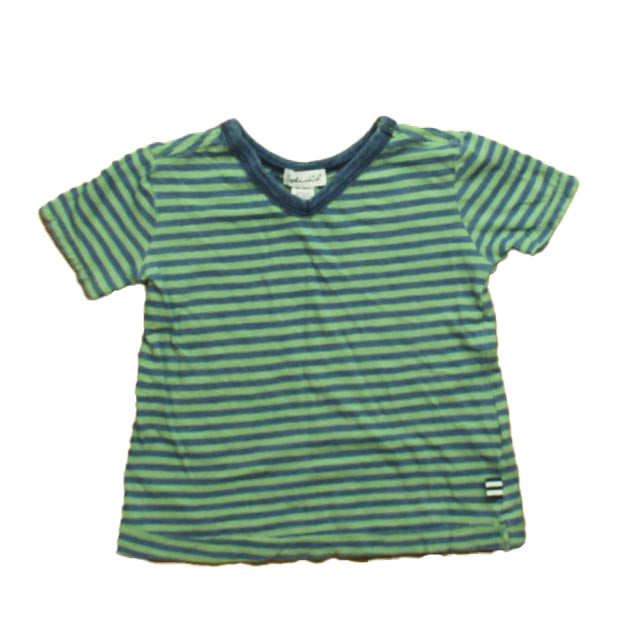 Splendid Boys Green | Blue Stripe T-Shirt Size: 18-24 Months