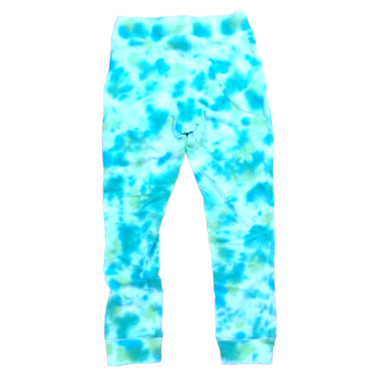 Rockets Of Awesome Boys Green Blue Tie-Dye Casual Pants Size: 6 Years Green Blue Tie-Dye