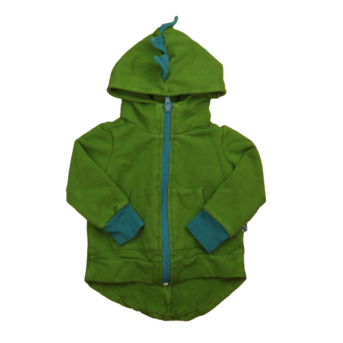 Kickee Pants Boys Green | Blue Hoodie Size: 6-12 Months