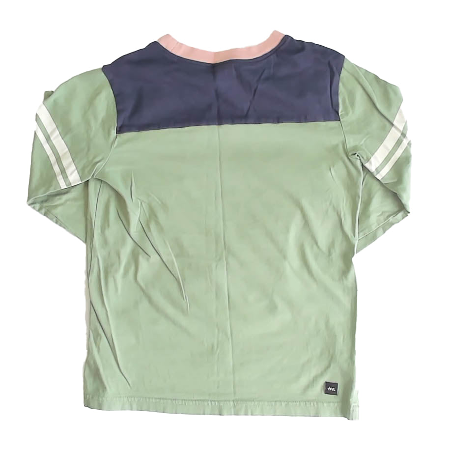Tea Collection Boys Green | Blue Long Sleeve T-Shirt Size: 7 Years Green | Blue